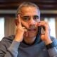 Barack Obama talks on the phone with FEMA Administrator Craig Fugate to receive an update on Hurricane Matthew, Oct. 8, 2016. The president spoke from his home in Chicago, Illinois. (Official White House photo by Pete Souza)