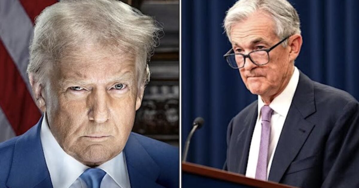 President Donald Trump and Federal Reserve Chairman Jerome Powell (X)