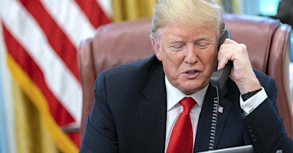 President Trump speaks with Bahamian Prime Minister Hubert Minnis Wednesday, Sept. 4, 2019, expressing his condolences for the loss of life and catastrophic damage in parts of the Bahamas. The president also confirmed the United States' commitment to provide prompt humanitarian assistance to the affected people and communities of the Bahamas. (Official White House Photo by Shealah Craighead)