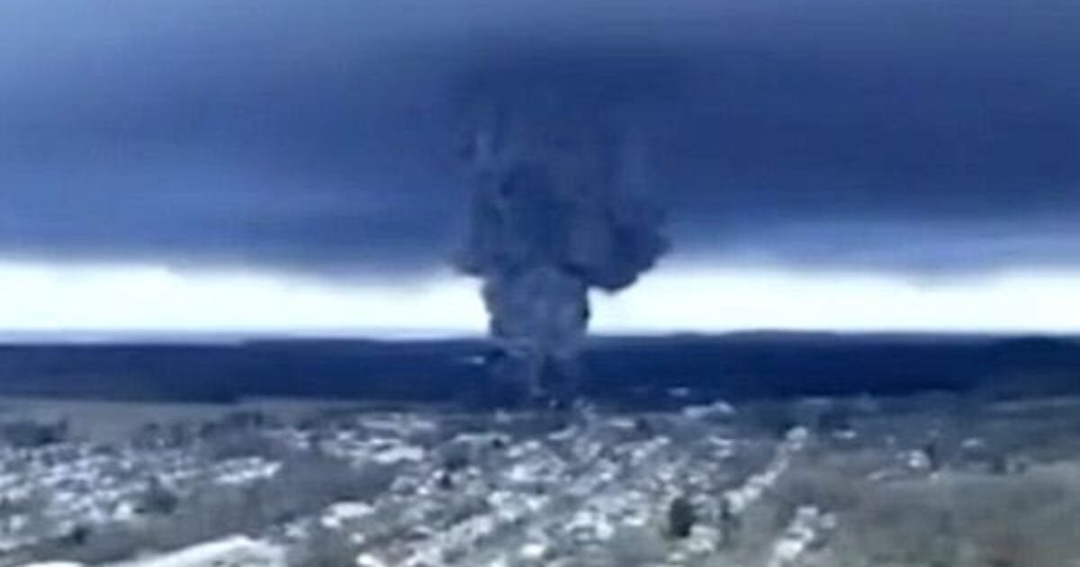 Explosion after train wreck in East Palestine, Ohio