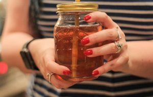 hand holding drink